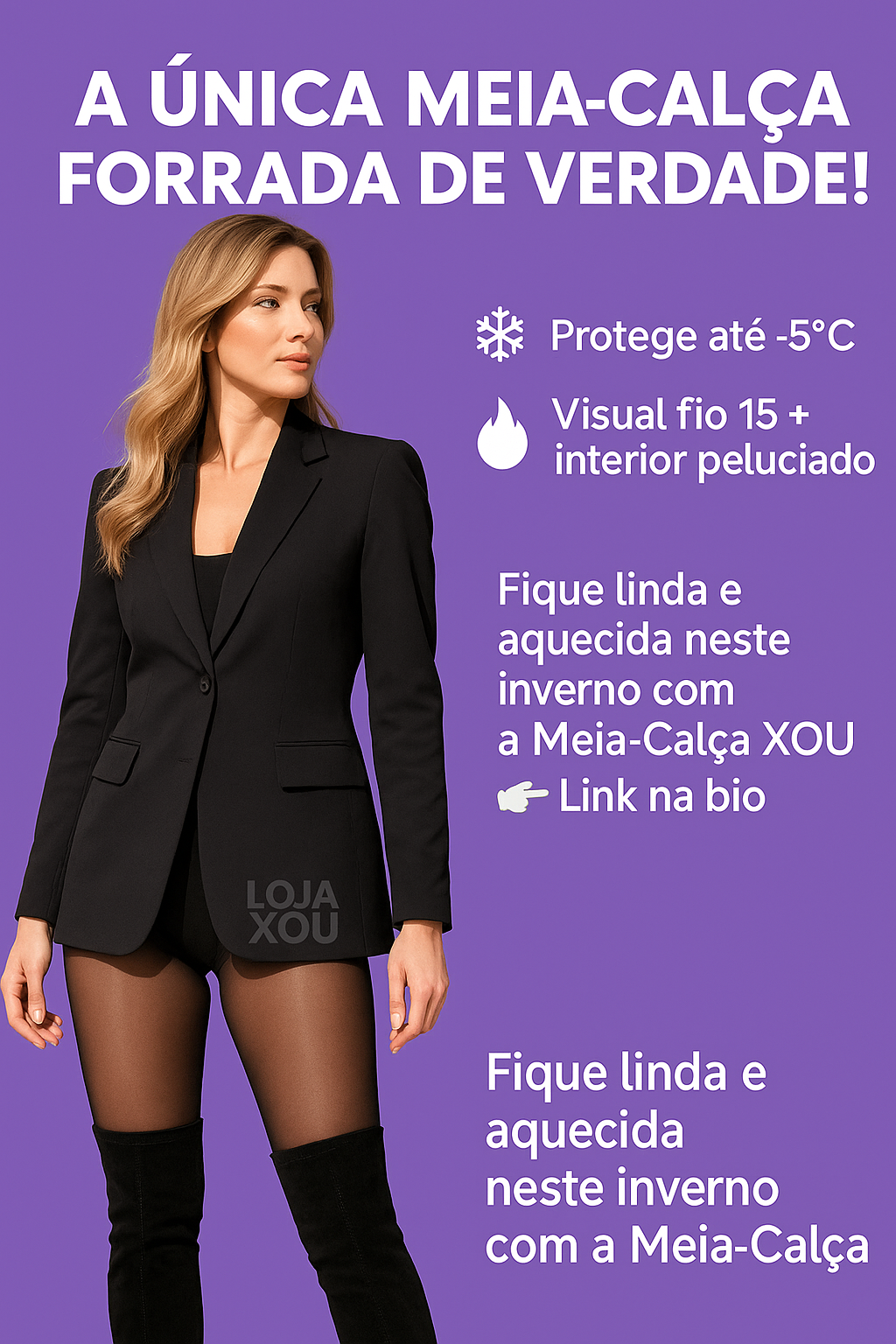 MEIA CALÇA TERMICA XOU