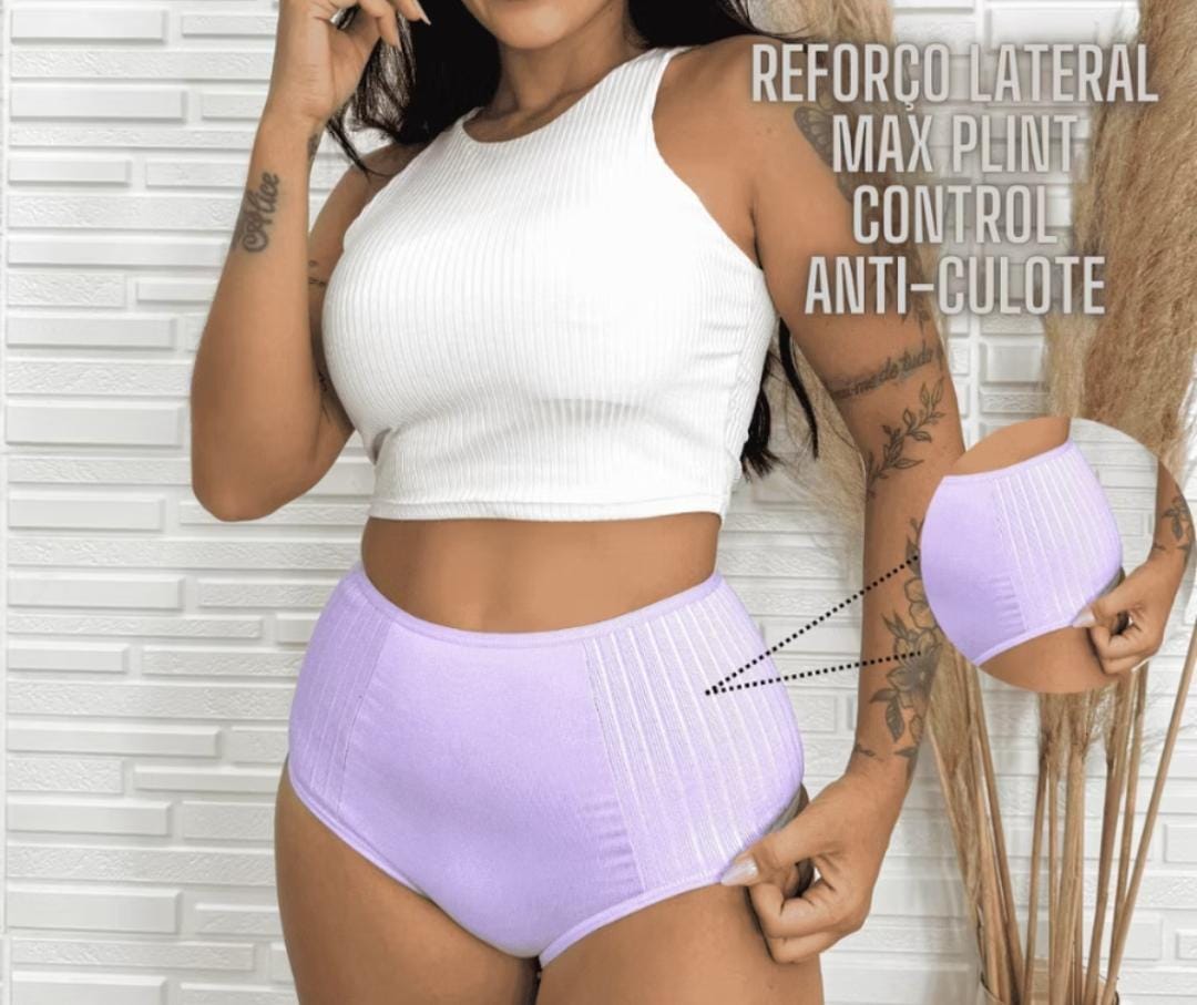Kit com 5 Calcinhas Anti-Culote Xou