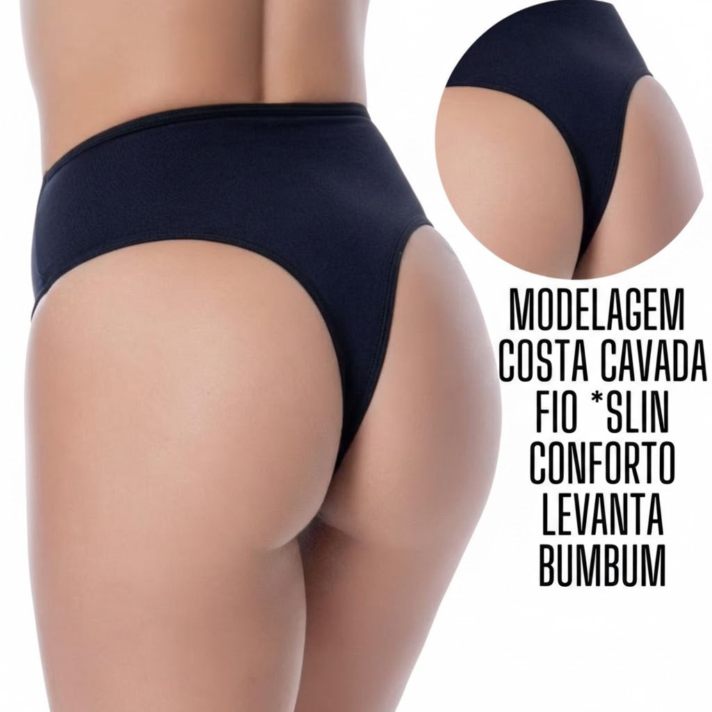 Kit Calcinha Fio Dental Zero Barriga - Modeladora, Sem Marca | Xou original