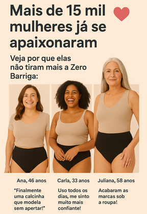 KIt calcinhas zero barriga