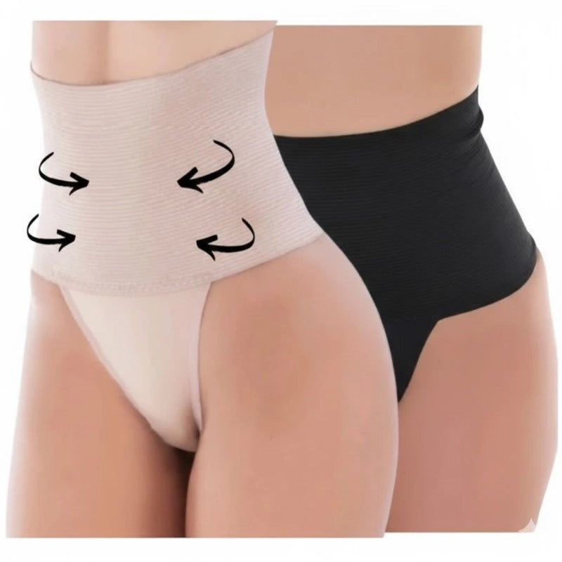 Kit 2 Cintas Modeladoras Femininas Estilo Calcinha Alta Compressão Xou