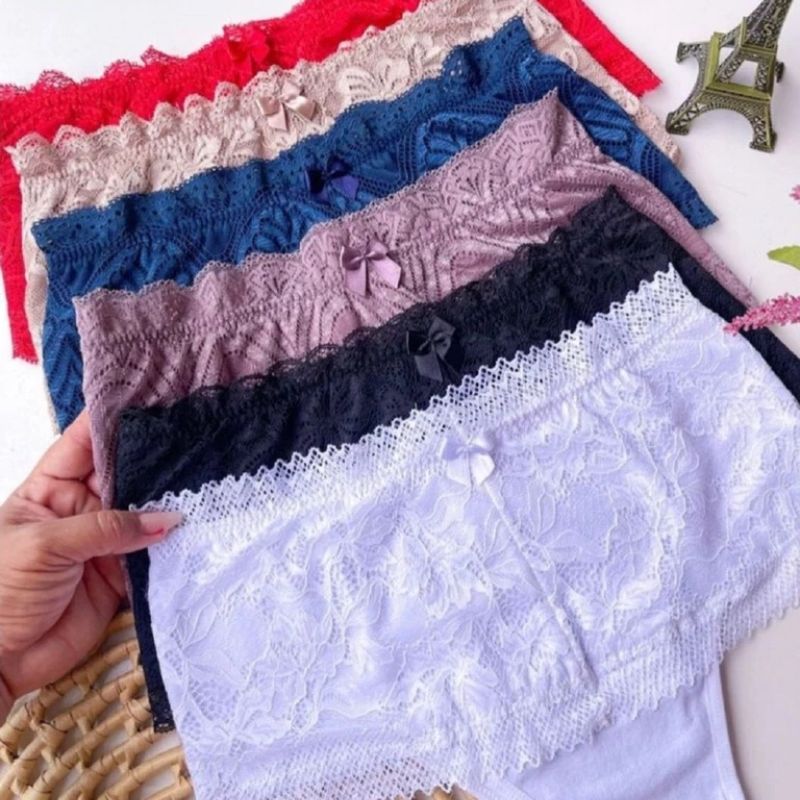 Kit 5 Calcinha Renda Xou
