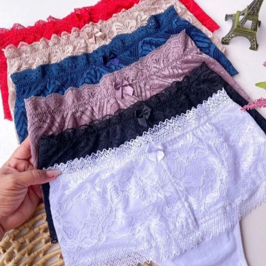 Kit 5 Calcinha Renda Xou