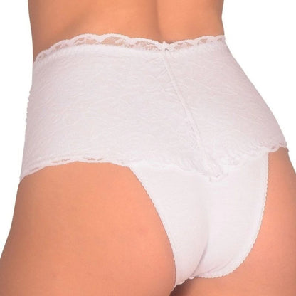 Kit 5 Calcinha Renda Xou Branca