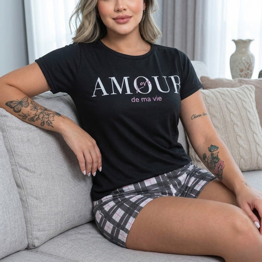 Pijama Feminino Baby Doll Antialérgico Premium Xou Amour 